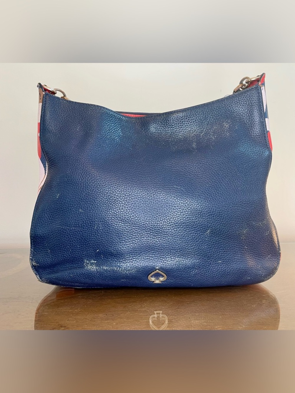 Kate Spade NY Kailee Tropical Toss Medium Bag Dark Blue, Handbag-Purse-Shoulder - Picture 5 of 16